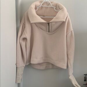 Nwot high collar fleece jacket